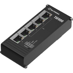Teltonika TSF000 průmyslový switch, 5x 10/100, 4x PoE+, bez zdroje
