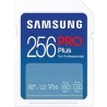 SAMSUNG PRO Plus SDXC 256GB + USB Adaptér / CL10 UHS-I U3 / V30