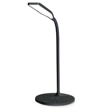 NEDIS LED lampička/ Qi nabíjení/ 15 W/ 100-240V/ přirozená, studená, teplá bílá/ stmívatelná/ 350lm/ 2700 - 6500K/ černá