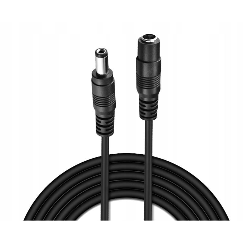 EZVIZ prodlužovací venkovní napájecí kabel k IP kamerám/ 1× DC 5,5 mm male/ 1× DC 5,5 mm female/ délka 10m/ černý