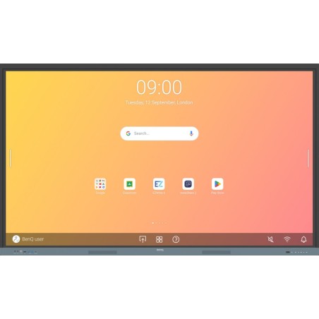 BENQ dotykový panel 65" RE6504/ UHD 4K/8GB I 128GB /provoz 18/7/ HDMI/DP/ USB-C/LAN/ Android 14/40 dotykových bodů