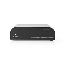 NEDIS předzesilovač/ vstup 1x RCA/ výstup 1x RCA/ 2 kanály/ gramofon/ phono/ automatický/ černý