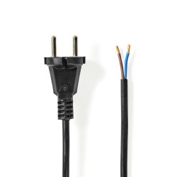 NEDIS napájecí kabel k vysavači/ CEE 7/17/ 250 V AC/ PVC/ černý/ bulk/ 7m