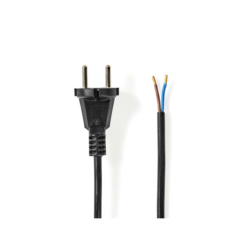 NEDIS napájecí kabel k vysavači/ CEE 7/17/ 250 V AC/ PVC/ černý/ bulk/ 7m