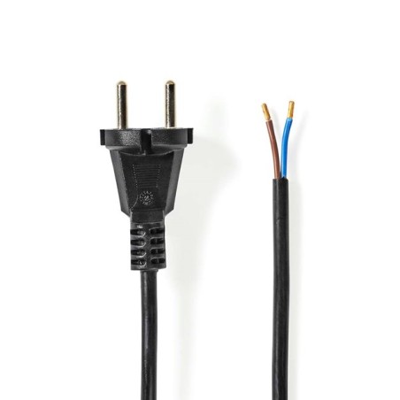 NEDIS napájecí kabel k vysavači/ CEE 7/17/ 250 V AC/ PVC/ černý/ bulk/ 7m