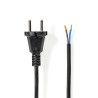 NEDIS napájecí kabel k vysavači/ CEE 7/17/ 250 V AC/ PVC/ černý/ bulk/ 7m