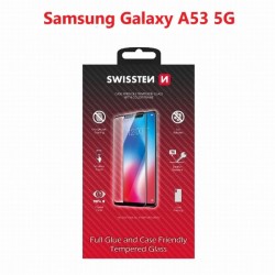Swissten sklo Full Glue , Color frame, Case friendly pro Samsung Galaxy A53 5G / černé