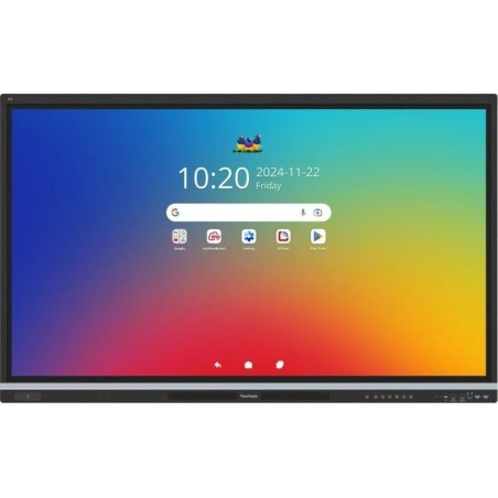ViewSonic dotykový panel IFP5551 4K 55" Android 14 EDLA,50 Multi touch,400nits,16G RAM/128GB,OPS slot,HDMI, VGA,DP, USB
