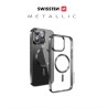 Swissten pouzdro clear jelly magstick metallic pro apple iphone 16 plus černé