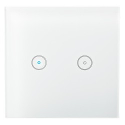 NEDIS Wi-Fi chytrý spínač osvětlení/ dvojitý/ Android/ iOS/ Nedis® SmartLife/ bílý