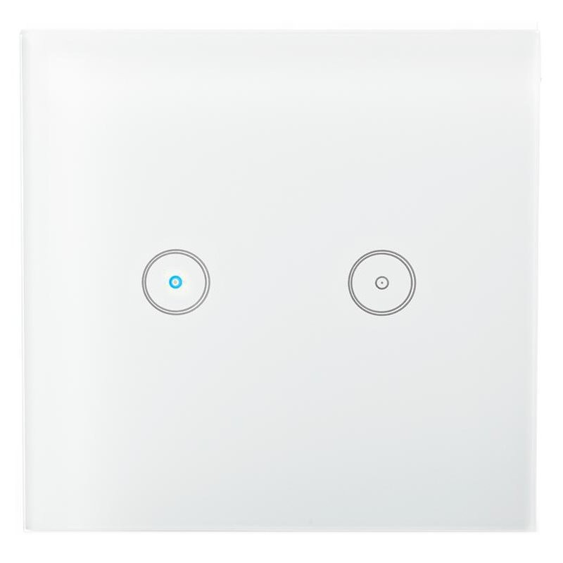 NEDIS Wi-Fi chytrý spínač osvětlení/ dvojitý/ Android/ iOS/ Nedis® SmartLife/ bílý