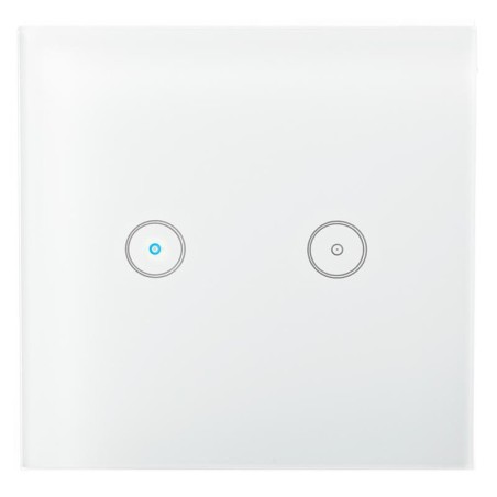 NEDIS Wi-Fi chytrý spínač osvětlení/ dvojitý/ Android/ iOS/ Nedis® SmartLife/ bílý