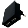 Swissten Síťový Adaptér Smart Ic 2X Usb 3A Power + Datový Kabel Usb / Type C 1,2 M Černý