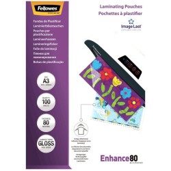 FELLOWES laminovací fólie/ formát A3/ 80 mic ImageLast/ velikost 303x426 mm/ lesklé/ 100 pack