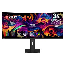 MSI Gaming MAG 341CQP QD-OLED X28/ 34"/ 3440x1440/ OLED/ 0,03ms/ 280Hz/ 300cd/m2/ 1500000:1/ HDMI/ DP/ VESA/černý