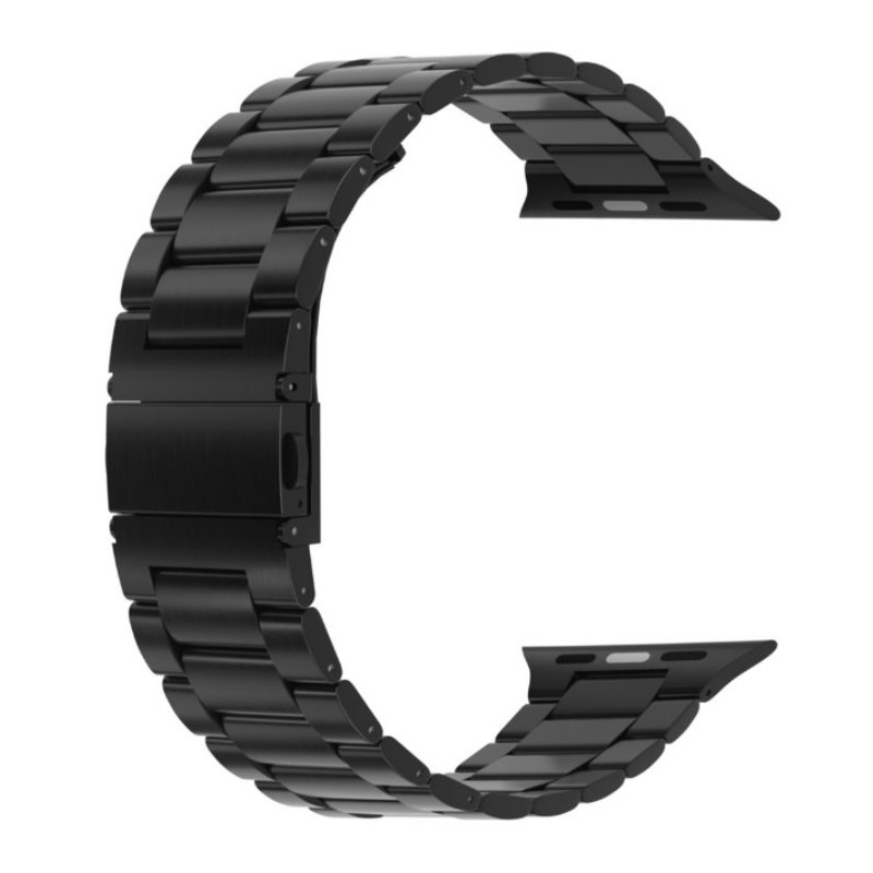 Swissten řemínek pro apple watch kovový 42 / 44 / 45 / 49 mm černý