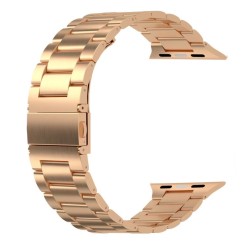 Swissten řemínek pro apple watch kovový 38 / 40 / 41 mm růžovo zlatý