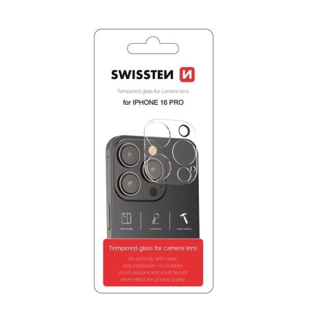 Swissten ochranné sklo na čočky fotoaparátu pro apple iphone 16 pro
