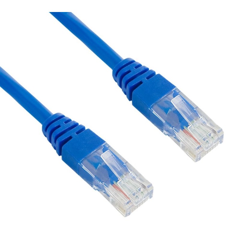 XtendLan patch kabel Cat5E, UTP - 0,25m, modrý (prodej po 10 ks)