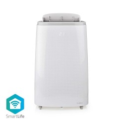 NEDIS Wi-Fi chytrá klimatizace/ 16000 BTU/ 140 m3/ odvlhčování/ 3 rychlosti/ 65 dB/ Android/ iOS/ bílá