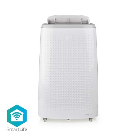 NEDIS Wi-Fi chytrá klimatizace/ 16000 BTU/ 140 m3/ odvlhčování/ 3 rychlosti/ 65 dB/ Android/ iOS/ bílá