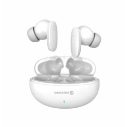 Swissten bluetooth TWS sluchátka Sonic - bílá
