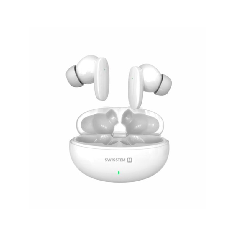 Swissten bluetooth TWS sluchátka Sonic - bílá