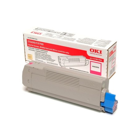 OKI originál tonerová kazeta 43381906/ C5600/ C5700/ 2000 stran/ purpurový