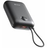 Swissten Power bank VOLTBOX 35W 30000 mAh s integrovanými kabely - USB-C, A, Lightning / černá