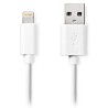 NEDIS synchronizační a nabíjecí kabel/ Apple Lightning 8-pin zástrčka - USB A zástrčka/ bílý/ bulk/ 1m