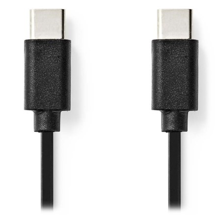 NEDIS kabel USB 2.0/ zástrčka USB-C - zástrčka USB-C/ černý/ bulk/ 1m