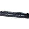 DIGITUS Patch panel,CAT5E,19",48xUTP RJ45,černá