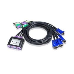 ATEN 4-port KVM PS/2 mini, audio, 1.2m kabely