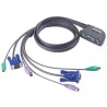 ATEN 2-port KVM PS/2 mini, 1.2m kabely