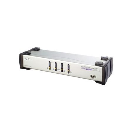 ATEN 4-port Dual View KVM USB, usb hub, audio, 1.2m kabely