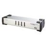 ATEN 4-port Dual View KVM USB, usb hub, audio, 1.2m kabely
