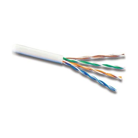 PremiumCord TP Kabel 4x2,lanko UTP Cat5e AWG24,čistá měď 305m šedá