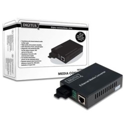 DIGITUS 10/100/1000Base-T to 1000Base-SX, Incl. PSU SC connector, MM, Up to 0.5km DN-82120-1