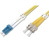 DIGITUS Fiber Optic Patch Cord, LC to ST Singlemode 09/125 µ, Duplex Length 2m