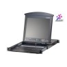 ATEN 16-port Cat.5 KVM PS/2+USB, OSD, rack DualRail, 17" LCD, touchpad, klávesnice