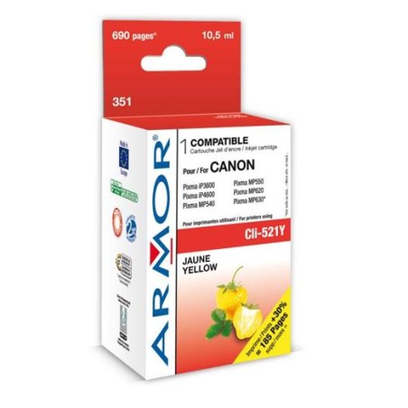 ARMOR ink-jet pro Canon iP3600, yellow, komp.s CLI521Y, s čipem, k.č.351, 11ml