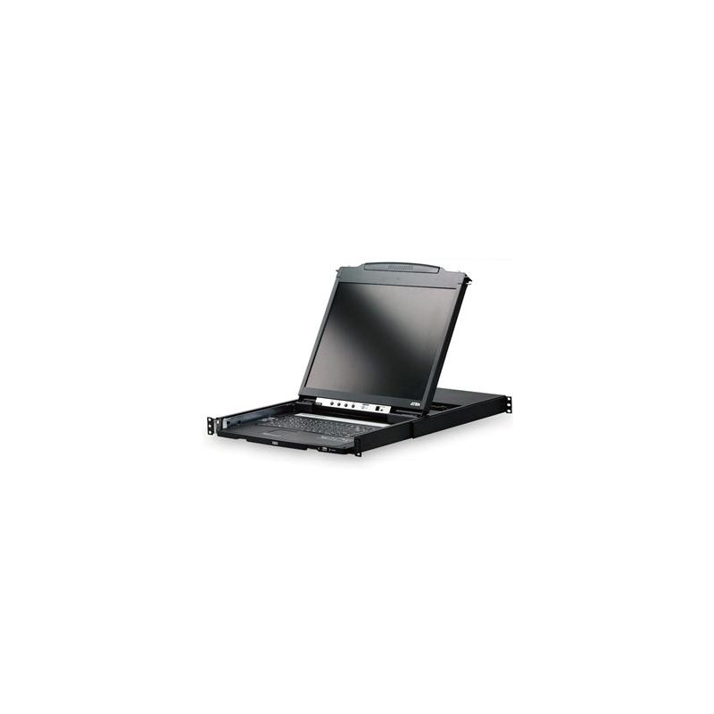 ATEN dual rail console, 19" LCD, rack 19", klávesnice, touchpad PS/2+USB