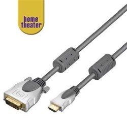 Home Theater HQ kabel HDMI male DVI-D male (24+1) single link 10m