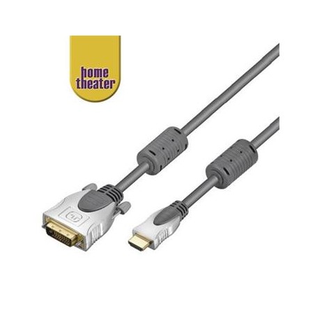 Home Theater HQ kabel HDMI male DVI-D male (24+1) single link 10m