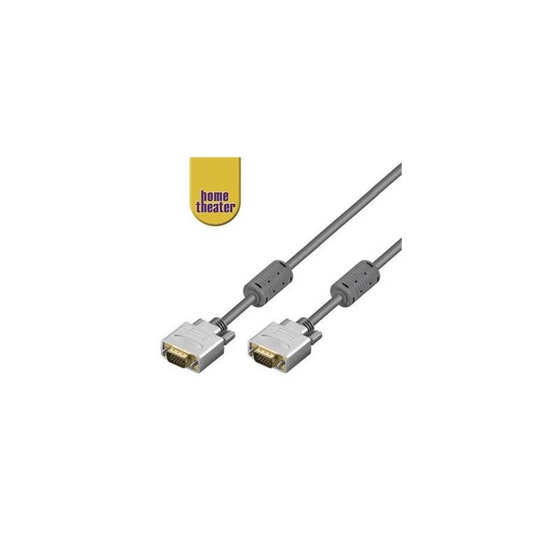 Home Theater HQ kabel VGA/SVGA MD15HD-MD15HD s ferrity, 1,8m