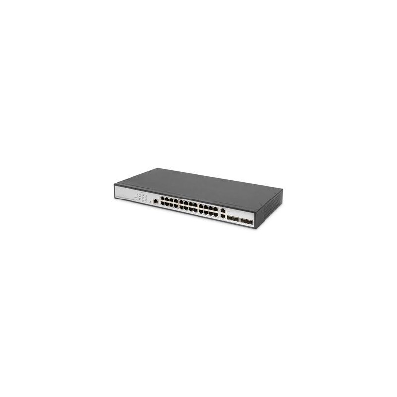 DIGITUS Gigabit Ethernet Web Smart 24 port Switch, 2 SFP porty