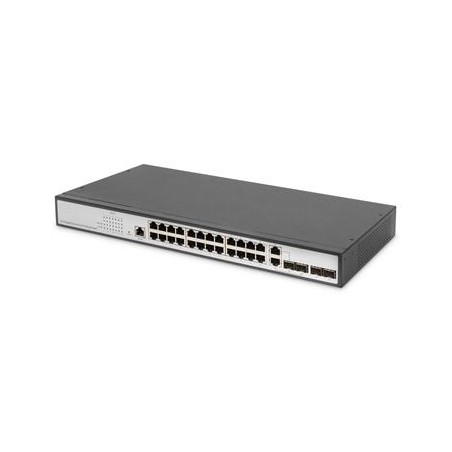 DIGITUS Gigabit Ethernet Web Smart 24 port Switch, 2 SFP porty