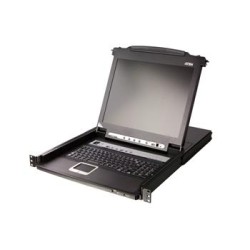 ATEN 8-Port KVM PS/2+USB, OSD, rack, 17" Slideaway LCD
