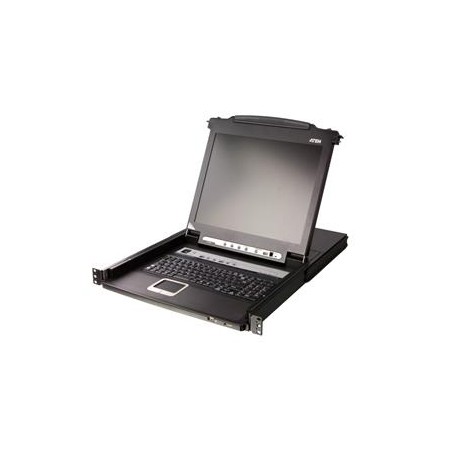 ATEN 8-Port KVM PS/2+USB, OSD, rack, 17" Slideaway LCD