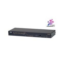 ATEN 8-port Cat5 KVM PS/2+USB, OSD, rack, SUN, 2x console